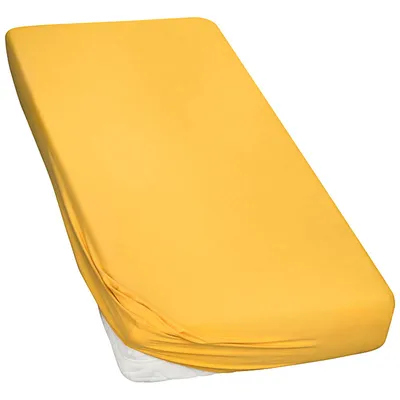 Produktbild von MOON-Luxury Spannbettlaken Jersey Stretch 230g/m²  97% Mako-Baumwolle 3% Elasthan-mais-90x200 - 100x220