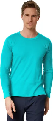 Produktbild von Langarm-Shirt Männer - türkis, XXL