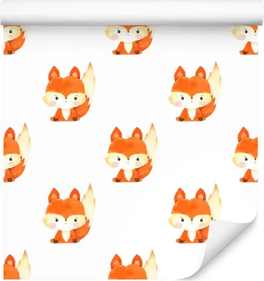 Obrázok produktu pre 10m VLIES WALLPAPER rolka detská izba lesné zvieratá líšky XXL