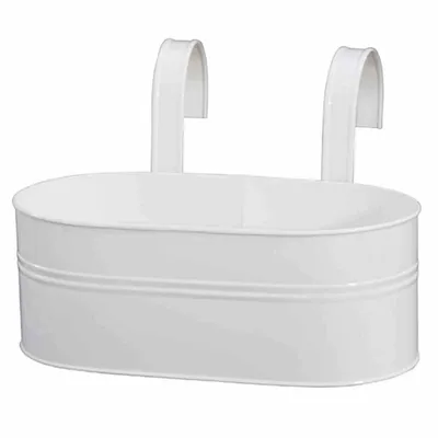 Image de Siena Garden Blumenkasten ovale weiss