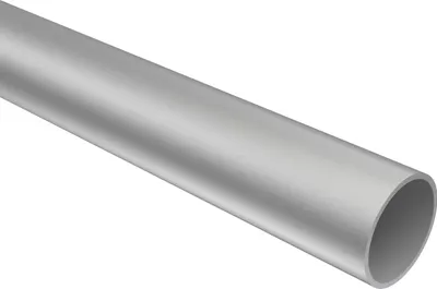 Produktbild von Interdeco Rundrohr / Metallrohr für Gardinenstangen 20 mm Ø Silbergrau, 100 cm