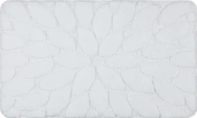 Produktbild von Badteppich SUPREME STONES, Steine, rutschfest, weich – weiß Weiß 50x80 cm