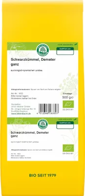 Produktbild von Schwarzkümmel ganz - demeter 500g - Einzelgewürz von Lebensbaum