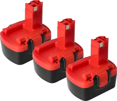 Produktbild von vhbw 3x Akku kompatibel mit Bosch GSB 14.4, GHO 14.4VH, GLI 14.4V, GDS 14.4V, GHO 14.4V, GSR 14.4, GSR 14.4V Werkzeug (1500 mAh, NiMH, 14,4 V)