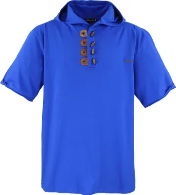 Produktbild von Übergrössen Hippes T-Shirt Kurzarm m. Kapuze LAVECCHIA LV-609 Royalblau 3XL