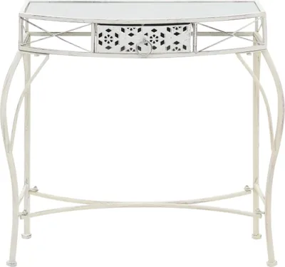 Productafbeelding van vidaXL Bijzettafel, Franse stijl, metaal, 82x39x76 cm, wit