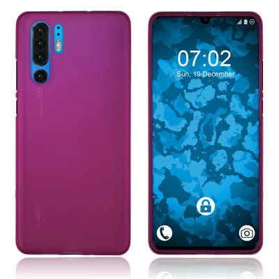 Produktbild von PhoneNatic Case kompatibel mit Huawei P30 Pro / P30 Pro New Edition - pink Silikon Hülle matt Cover