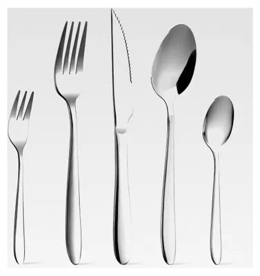 Produktbild von Besteckset für 6 Personen, 30-teiliges Edelstahl Besteckset, Essbesteck mit Messern, Gabeln und Löffeln, spülmaschinenfest