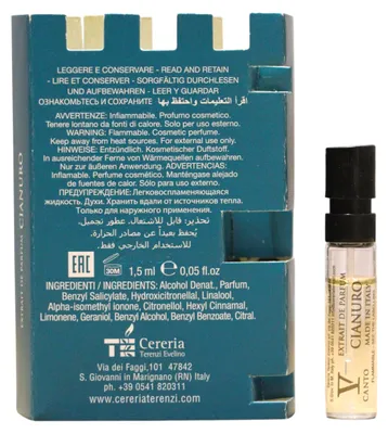 Obrázek produktu pro Canto, Cianuro, Parfum-Extrakt, unisex, 1,5 ml *lahvička