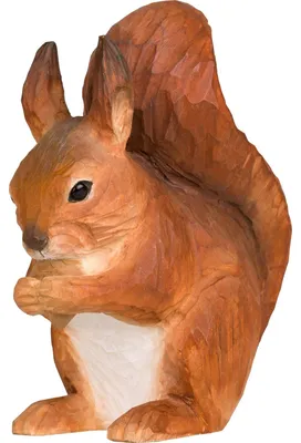 Produktbild von Wildlife Garden DecoAnimal Rotes Eichhörnchen handgeschnitzt