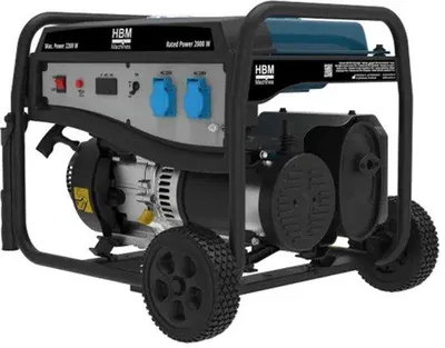 Imagen del producto de Generador HBM, motor de gasolina de 196cc, 230V, 2200W, potencia de 2200W
