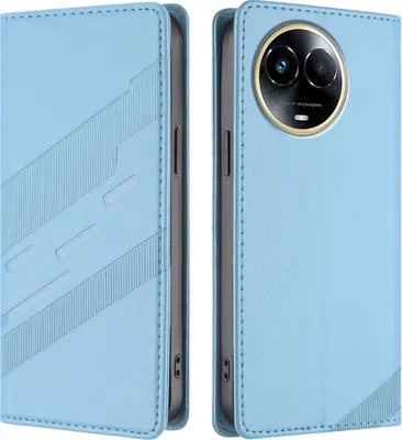 Obrázek produktu pro Pouzdro pro Realme 11 5G,Polyuretankožené peněženkové pouzdro s přihrádkou na karty a funkcí stojánku Hellblau