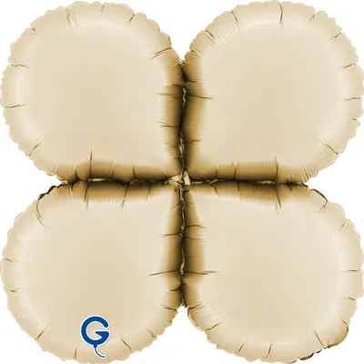 Produktbild von 19" Folienballon Base Drops | 48 cm - Satin Cream (NUR LUFT)
