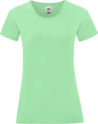 Produktbild von Fruit of the Loom - "Iconic" T-Shirt für Damen BC4799 (S) (Minzgrün)