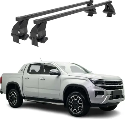 Produktbild von Menabo Dachträger Grundträger für VW Amarok mk2 2022-2025 Stahl Schwarz 2tlg