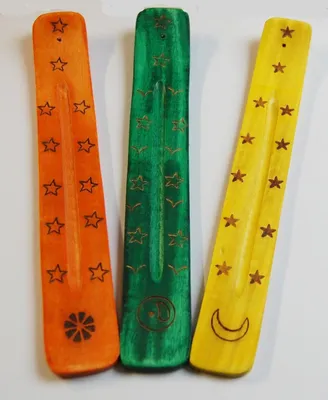 Produktbild von Räucherstäbchenhalter, länglich, farbig, 3 Stück