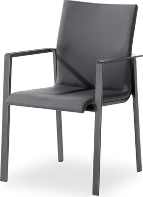Produktbild von Gartenstuhl sieger EXCLUSIV Lagos LBH 58x63x89 cm grau Stapelstuhl Klappstuhl