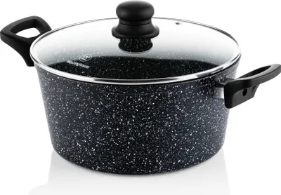 Zdjęcie produktu dla Rondel marmurowy Westinghouse Black Marble, Ø 24 cm, czarny
