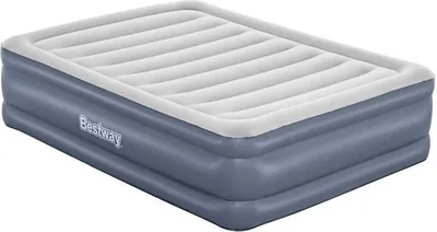 Zdjęcie produktu dla Materac dmuchany Bestway Tritech, 2-osobowy, 203 x 152 x 51 cm, Wbudowana pompa elektryczna, Udźwig 300 kg