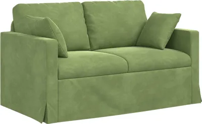 Zdjęcie produktu dla vidaXL Sofa Jasnozielona 138 x 78 x 80 cm Aksamit