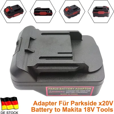 Produktbild von Akku Adapter Konverter für Parkside 20V Akkus, um Elektrowerkzeuge/Geräte von Makita 18V LXT zu treiben(Ohne Akku)