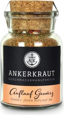 Zdjęcie produktu dla Ankerkraut przyprawa do zapiekanek drobna mieszanka przyprawowa w słoiczku z korkiem 90g