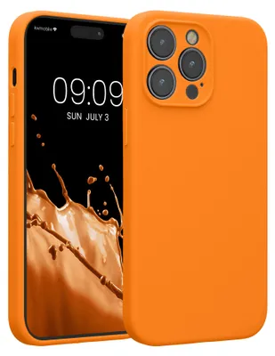 Produktbild von kwmobile Hülle kompatibel mit Apple iPhone 14 Pro Max - Hülle Silikon gummiert - Handyhülle - Handy Case in Fruity Orange