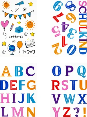 Produktbild von Oblique Unique Schuleinführung Aufkleber Set Schulkind Schul Sticker für Einschulung Deko Kinder Lernen - bunt