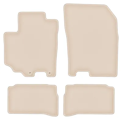 Produktbild von DURBAN Beige Velours-Fußmatten-Set für Suzuki Vitara III Crossover (2015-)