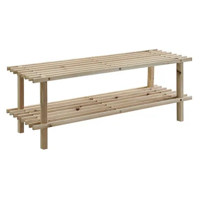 Obrázek produktu pro ZELLER Botník dřevěný 2 police 80x26x29,5cm
