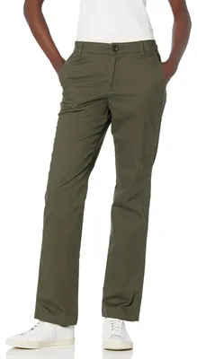 Immagine prodotto di Pantaloni chino da donna Essentials, vestibilità aderente, gamba dritta, tessuto twill elasticizzato