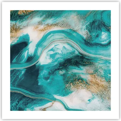Produktbild von Poster - Poster ohne Rahmen - Wasser Meer Ozean - 50x50 cm - Wand Bild - Wanddeko - Wandbilder - Kunstposter - Wandposter - Bilder - Kunstdruck - Wanddekoration - Wandbild - P2XAC50x50-5108