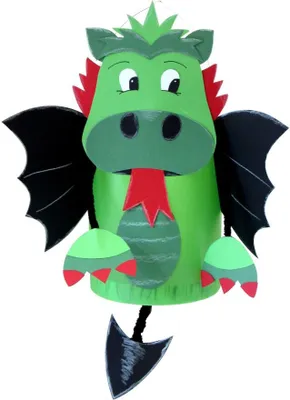 Produktbild von Laternen Bastelset Drache von Prell, 5 Stück