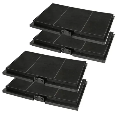 Image de Lot de 4 filtres à charbon actif pour hottes aspirantes