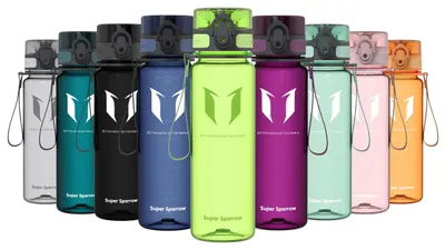 Immagine prodotto di Borraccia Super Sparrow - Borraccia in Tritan - 500ml - Senza BPA - Borraccia sportiva ideale - Sport, acqua, bicicletta, fitness, università, outdoor - Leggera, sostenibile