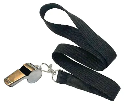 Produktbild von Tyron Edelstahl Trillerpfeife mit hochwertigem Band
