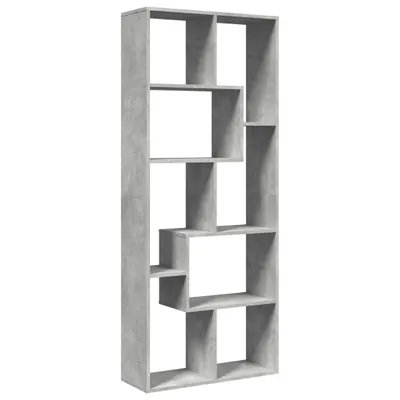 Produktbild von vidaXL Raumteiler-Bücherregal Betongrau 67x25x161,5 cm Holzwerkstoff