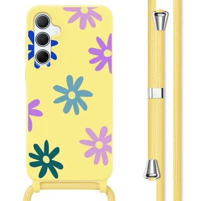 Immagine prodotto di Custodia in silicone imoshion con nastro Samsung Galaxy A55 - Yellow Flower Distance