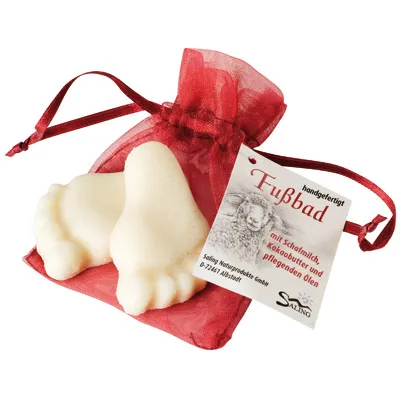 Produktbild von Saling Fussbad Seife in Füsschenform