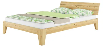 Produktbild von Futonbett Kiefer-Bettgestell massiv 140x220 Überlänge Doppelbett Zubehör wählbar V-60.62-14-220ohne Zubehör