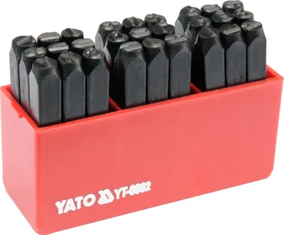 Produktbild von YATO Schlagbuchstaben 27 Stk. 6 mm