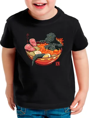 Produktbild von style3 Hot Ramen Noodle Kinder T-Shirt japan monster nipon tokio tokyo