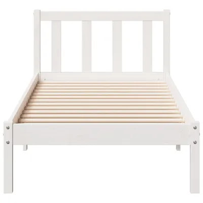 Obrázok produktu pre Maison Exclusive - Masívna posteľ Extra Long bez matraca Biela 90x220 Borovicové drevo