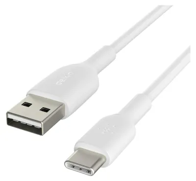 Obrázok produktu pre Belkin CAB001BT0MWH, 0,15 m, USB A, USB C, Biela