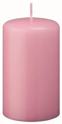 Produktbild von Flachkopf-Stumpenkerzen Rosa 60 x Ø 40 mm, 24 Stück