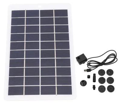 Obrázek produktu pro Sada solárního čerpadla s výkonem 4 W a napětím 5 V – snadno sestavitelná přenosná solární fontánová čerpadla pro venkovní zahradní jezírka
