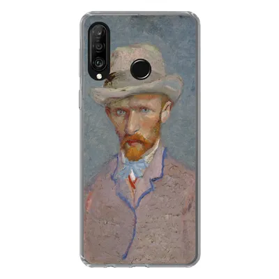 Produktbild von MuchoWow® Handyhülle Schutzhülle Hülle für Huawei P30 Lite Selbstporträt - Vincent van Gogh Silikon Softcase Handy Hülle - Handyhülle