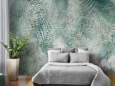 Produktbild von Vlies Fototapete Blätter 400x280 cm Tapeten Wandtapete XXL Natur Botanik Pflanze Palme Abstrakt b-C-0861-a-a