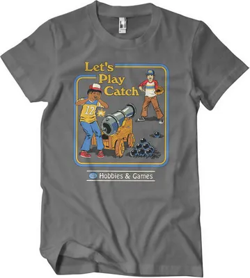 Produktbild von Let's Play Catch T-Shirt - Small - DarkGrey