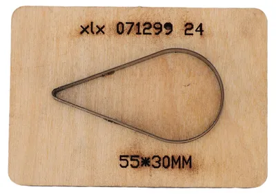 Immagine prodotto di Stampo per punzonatura in pelle Acciaio al carbonio, goffratura a forma di goccia in legno per la realizzazione di progetti fai da te